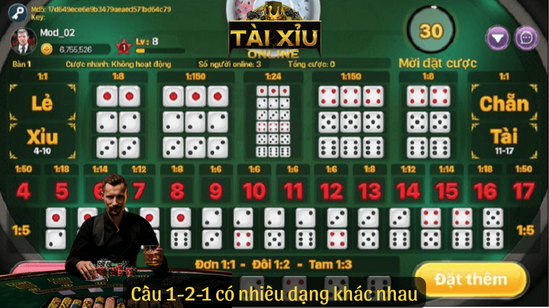 Cầu 1-2-1 có nhiều dạng khác nhau