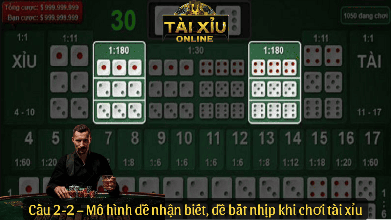 Cầu 2-2 – Mô hình dễ nhận biết, dễ bắt nhịp khi chơi tài xỉu