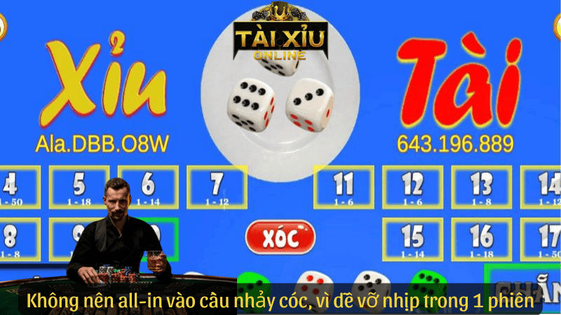Không nên all-in vào cầu nhảy cóc, vì dễ vỡ nhịp trong 1 phiên